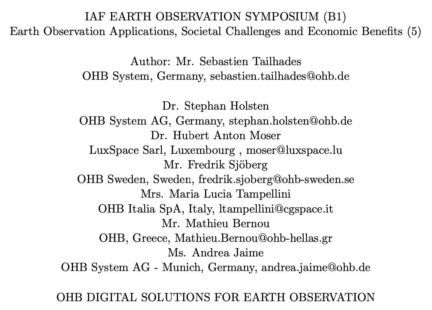 Read more about the article OHB Digital Solutions for Earth Observation