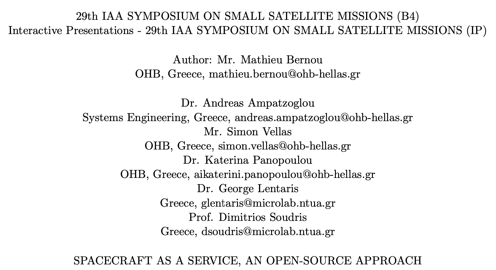Read more about the article Spacecraft as a Service, an open-source approach